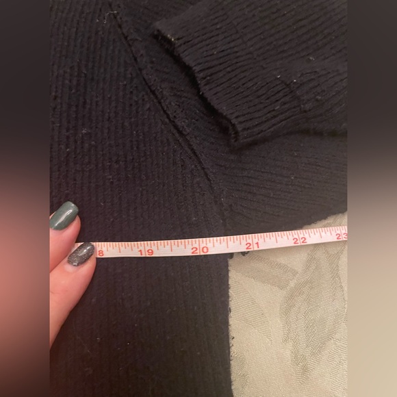 Free People Unisex Oversize Thick Cotton Ribbed Single Button Black Cardigan S P - Picture 11 of 16